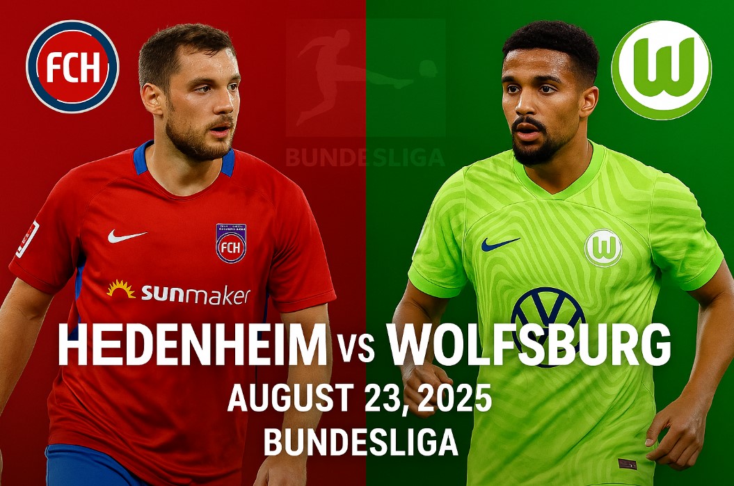 Heidenheim vs Wolfsburg, Bundesliga match preview graphic – 08-23, 2025